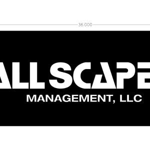 Custom Order for Allscapes sign
