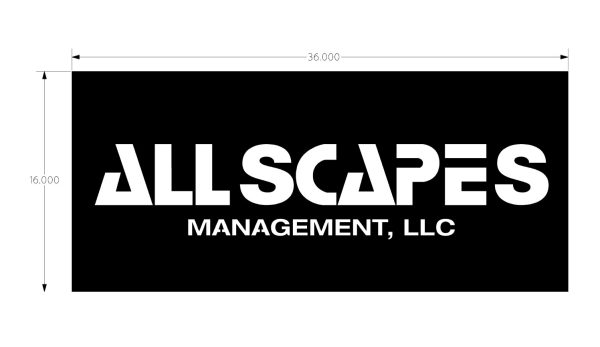 Custom Order for Allscapes sign