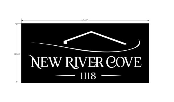 Custom Order New River Cove Sign