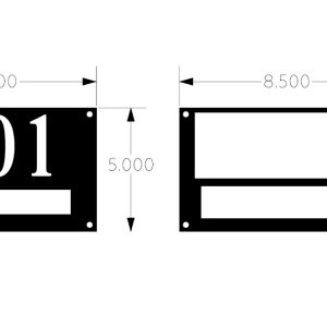 Custom Order for 8 address plaques