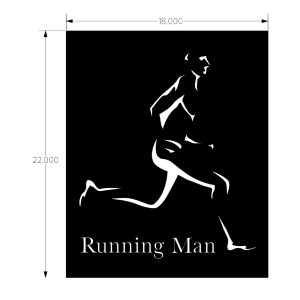 Custom Order Running Man Sign