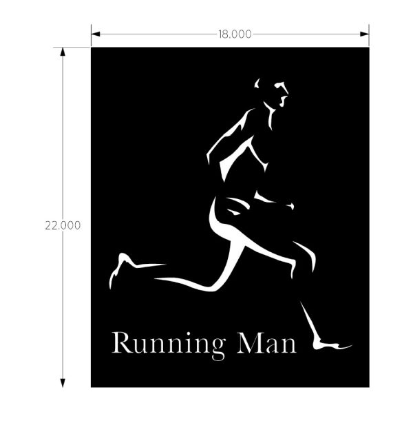 Custom Order Running Man Sign