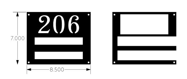 Custom Order for Church Number Signs