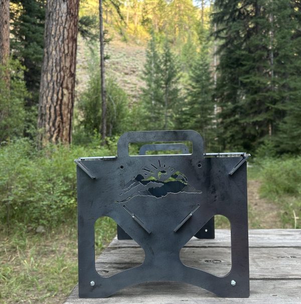 "Flat Pack Grill" - Portable Collapsible Grill for Camping - Image 3
