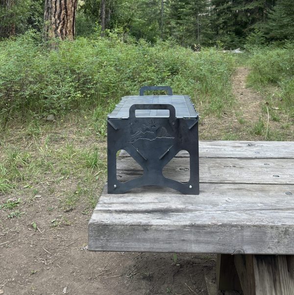 "Flat Pack Grill" - Portable Collapsible Grill for Camping - Image 2
