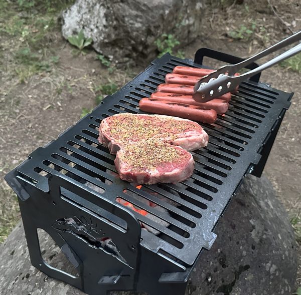 "Flat Pack Grill" - Portable Collapsible Grill for Camping - Image 11
