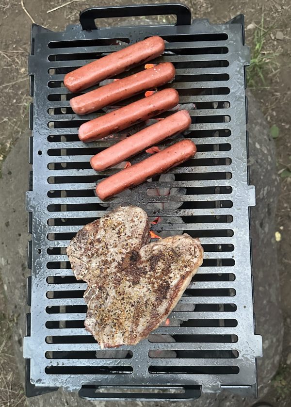 "Flat Pack Grill" - Portable Collapsible Grill for Camping - Image 9