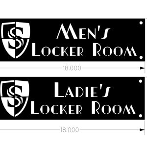 Custom Order for 2 Sweetwater Locker Room signs